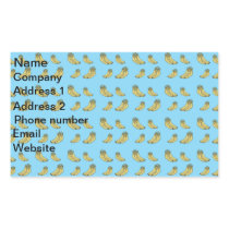 Banana pattern on blue background rectangular sticker
