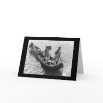 Banana Peddlers in a Boat in Panama 1898 cards