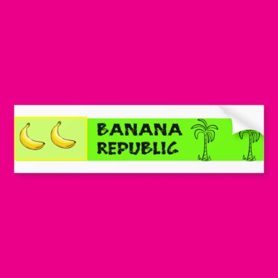 Banana Republic  Zazzle_bumpersticker
