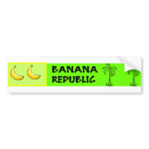 Banana Republic Bumper Sticker bumper stickers by TNMgraphics Banana Republic Bumper Sticker bumper stickers