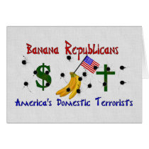 Banana Republicans Greeting Card