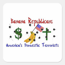 Banana Republicans Square Sticker