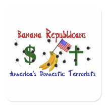 Banana Republicans Square Sticker
