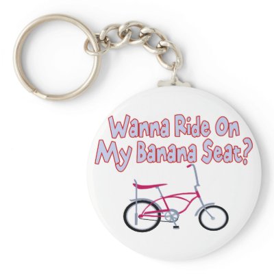 Banana Seat Keychain by goldnsun