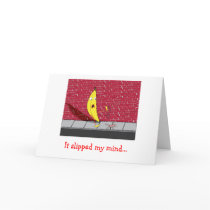 Banana Slipping - It Slipped My Mind Greeting Card