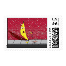 Banana Slipping on a Person Stamp