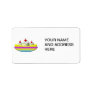 Banana Split with whipped cream and cherries Address Label