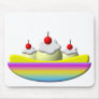 Banana Split with whipped cream and cherries Mousepad