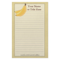 Banana Stationery by Customizables Banana Stationery