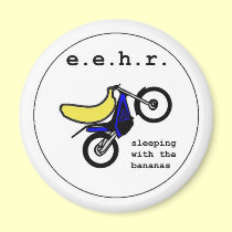 Banana Stunt Motorcyclist magnets