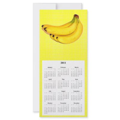 Banana Telephone and Calender card Custom Rack Cards by Lynnes_creations