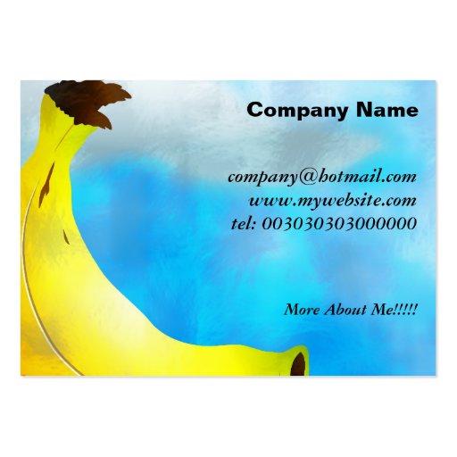 Banana Tree Business Card Template (front side)
