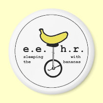 Banana Unicyclist magnets