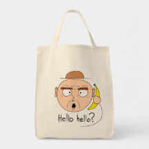 "Bananaphone" canvas bags (light)