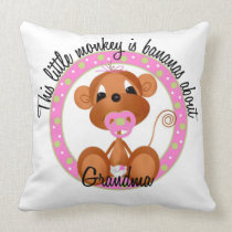 Bananas about Grandma Pillow pillows