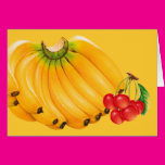 Bananas and Cherries Card