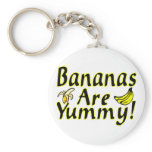 Bananas Are Yummy Keychains