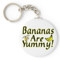 Bananas Are Yummy Keychains
