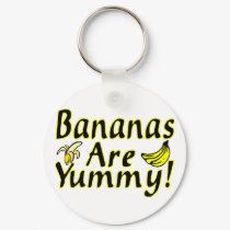 Bananas Are Yummy keychains by goldnsun Bananas Are Yummy keychains