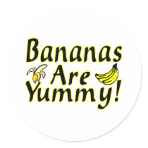 Bananas Are Yummy stickers