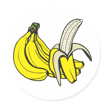 Bananas: Customizable! Round Stickers by Joee3030
