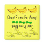 Bananas dishwasher magnet