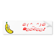 bananas, @(^_^)@ Monkey! - Customized bumper stickers by chelseakirsten bananas, @(^_^)@ Monkey! - Customized bumper stickers