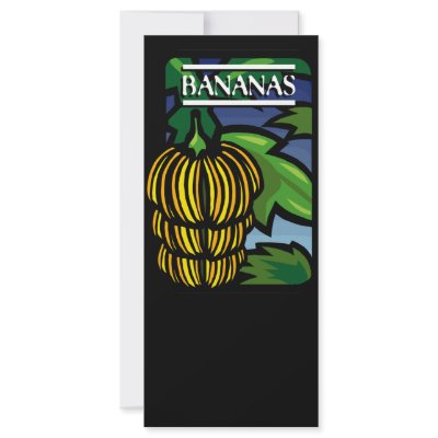 Bananas Rack Card by LiveSimply
