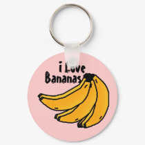 bananasreality, Bananas, I Love keychains by jenniekurono bananasreality, Bananas, I Love keychains
