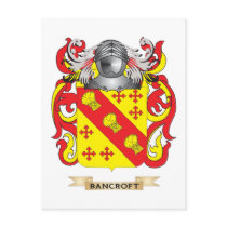 Bancroft Coat of Arms (Family Crest) Postcards