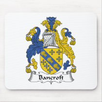 Bancroft Family Crest Mouse Mat