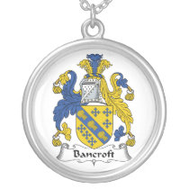 Bancroft Family Crest Pendants