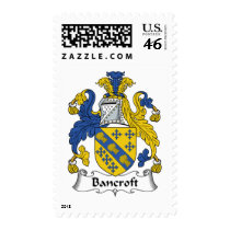 Bancroft Family Crest postage by coatsofarms Bancroft Family Crest postage