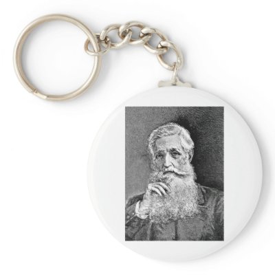 Bancroft ~ George Historian Diplomat Keychain by fotoshoppe