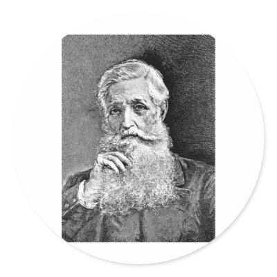Bancroft ~ George Historian Diplomat Round Sticker by fotoshoppe