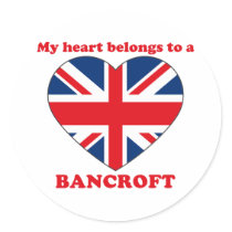 Bancroft Round Stickers