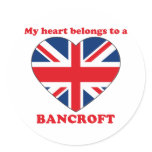 Bancroft Round Stickers