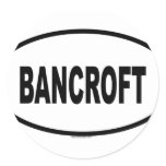 BANCROFT ROUND STICKER