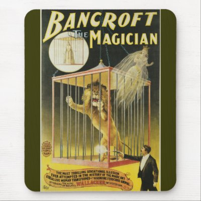 Bancroft the Magician c 1897 Mouse Pad by VintageCornerStore