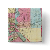 Bancroft's Map Of California, Nevada Pins