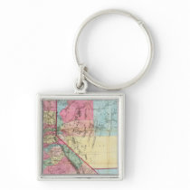 Bancroft's Map Of California, Nevada Key Chains