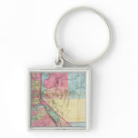 Bancroft's Map Of California, Nevada Key Chains