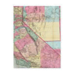 Bancroft's Map Of California, Nevada Post Cards