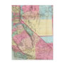 Bancroft's Map Of California, Nevada Post Cards