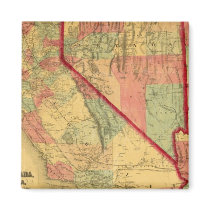Bancroft's Map Of California, Nevada, Utah Refrigerator Magnet