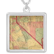 Bancroft's Map Of California, Nevada, Utah Pendant