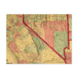 Bancroft's Map Of California, Nevada, Utah Postcards