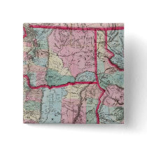 Bancroft's Map Of Oregon, Washington, Idaho Button