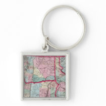 Bancroft's Map Of Oregon, Washington, Idaho Keychain