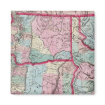 Bancroft's Map Of Oregon, Washington, Idaho Refrigerator Magnet